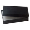 Paper / "cotton" (polyester) 1pkg4, rectangle box / swirl design black 5.25x3.75x.88 inch image number 0