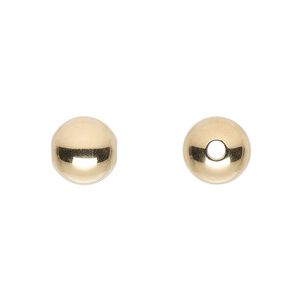 Bead, 14Kt gold-filled, 10mm seamless smooth round. Sold per pkg of 20.