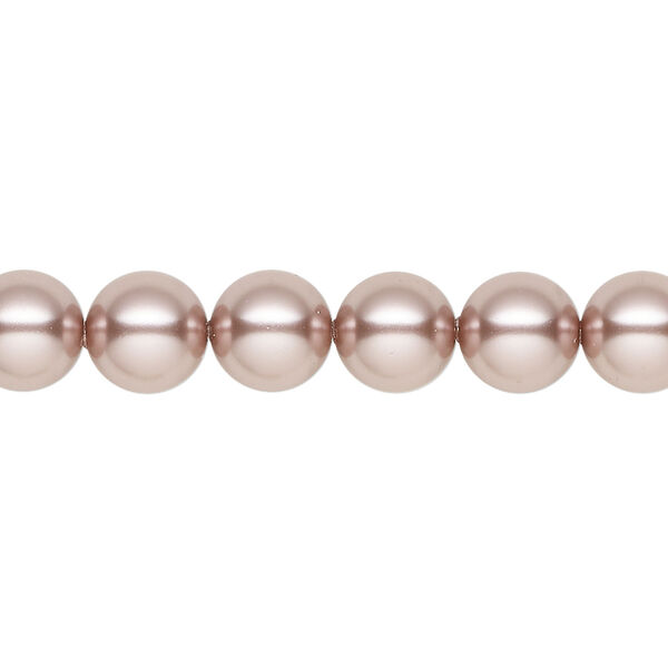 Pearl 1pkg50 vintage rose, Crystal Passions&reg; 8mm round 5810 image number 0