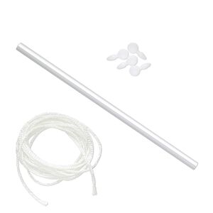 Warp, 1pkg1, Mirrix, aluminum / plastic / texsolv nylon cord, white, 12 inches with (4) 25x11.5mm pegs.