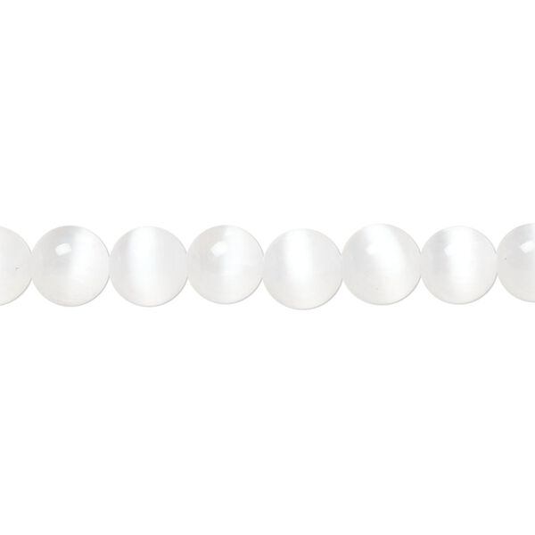 Selenite 1pkg1, round bead 15.5-16 inch 6mm image number 0