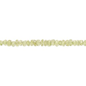 Peridot 1pkg1, hand-cut faceted rondelle / faceted saucer bead natural 13 inch 3x2mm-5x4mm