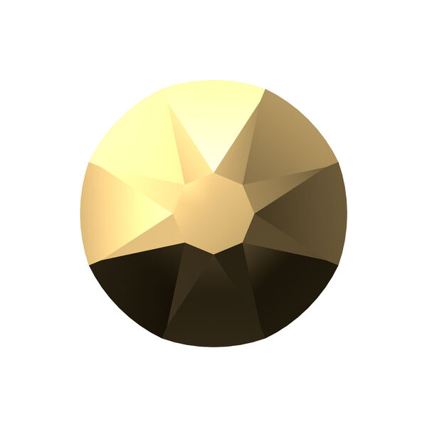 Flat back 1pkg144 crystal aurum foil back, Crystal Passions® 3-3.2mm rose round SS12 2088 image number 0