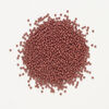 Seed bead, Preciosa Ornela Czech glass, 1pkg50g, 2.8-3.2mm rocaille, opaque matte terra dyed light mahogany chalkwhite (06418) image number 1