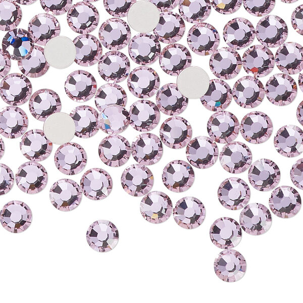 Flat back 144pk mesmera foil back, Preciosa MAXIMA Czech crystal rhinestone 4.6-4.8mm chaton rose round SS20 image number 0