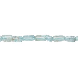 Apatite 1pkg1, hand-cut tube bead natural 13 inch 6x3mm-9x4mm
