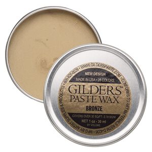 Wax paste, Gilders Paste®, pkg/1-ounce tin, bronze.