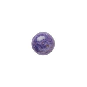 Charoite 1pkg1, calibrated round cab 10mm
