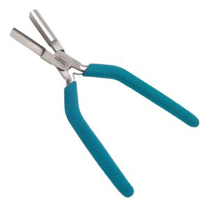 Pliers, Wubbers® Designer Mandrel, pkg/1, large half-round mandrel, steel and rubber, 7 inches.