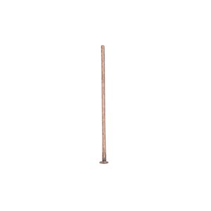Head pin, antique copper-plated brass, 1 inch, 21 gauge. Sold per pkg of 100.