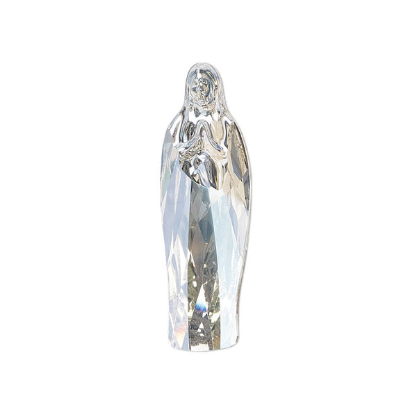 Fancy stone 1pk crystal moonlight foil back, Crystal Passions® 30x9.5mm Virgin Mary 4973 image number 0