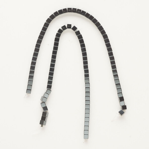 Bead, Hemalyke™ (manmade), 4mm cube, B grade. Sold per 15-1/2 to 16-inch strand, approximately 100 beads. image number 0