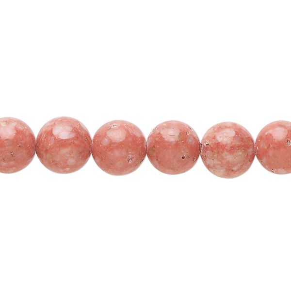 Multi-gemstone / mother-of-pearl shell / resin 1pkg1, round bead 15 inch 7-9mm image number 0