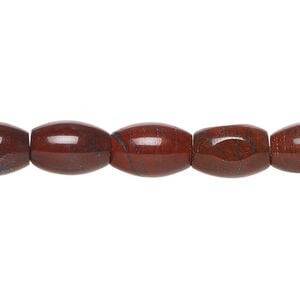 Brecciated jasper 1pkg1, oval bead natural, 15 inch 12x7mm-13x8mm