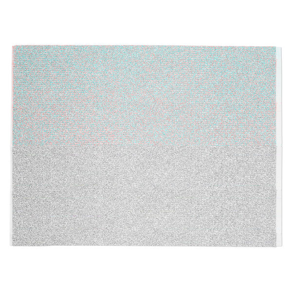 Adhesive strip, Art Edge™, EVA foam, silver glitter, 2mm. Sold per 10-inch sheet. image number 1