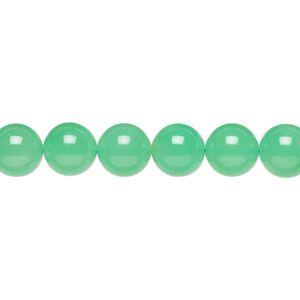Chrysoprase 1pkg1, round bead natural 15 inch 8mm