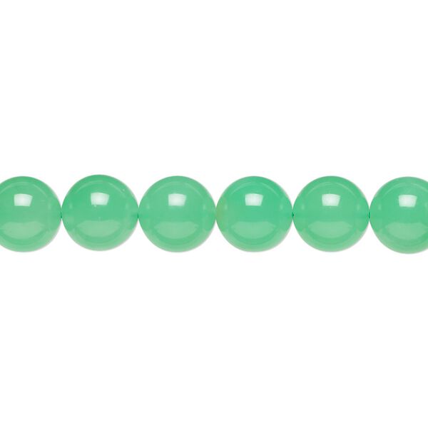 Chrysoprase 1pkg1, round bead natural 15 inch 8mm image number 0