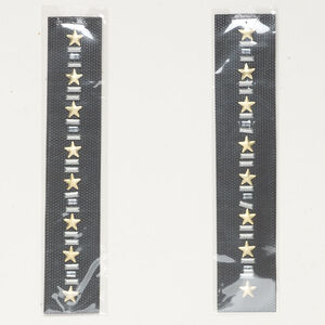 Iron-on transfer 1pkg2 crystal clear / matte gold / matte silver, Crystal Passions® 5x3mm rectangle / 8-9mm star / 7x3mm rectangle, 5 inch