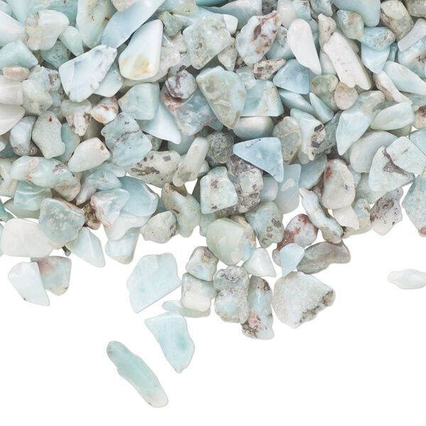 Larimar 1pkg1, undrilled inlay chip natural 1 oz mini image number 0