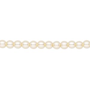 Pearl 600pk cream, Preciosa Czech crystal 4mm round