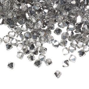 Bead 48pk crystal Labrador, Preciosa Czech crystal 4mm bicone