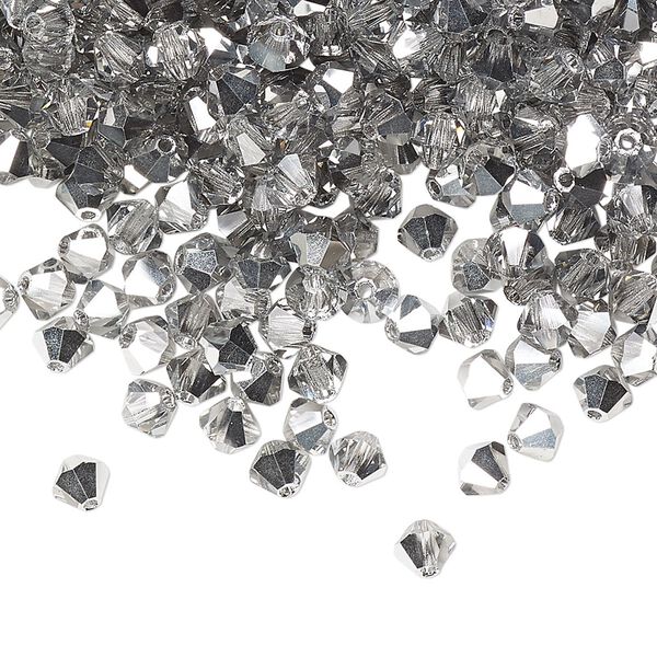Bead 48pk crystal Labrador, Preciosa Czech crystal 4mm bicone image number 0