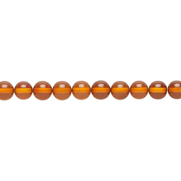 Baltic amber 1pkg1, round bead 15.5-16 inch 5mm image number 0