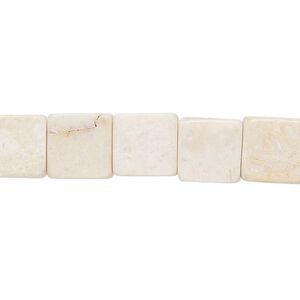 Riverstone 1pkg1, flat square bead 15 inch 9x9mm-10x10mm