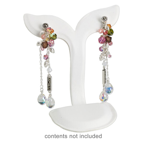 Display, earring, leatherette, 3 x 3 x 2-inch whale tail. Sold per pkg of 4. image number 2