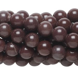 Purple aventurine 1pkg10, round bead natural 15.5-16 inch 8mm