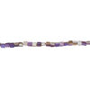 Mother-of-pearl shell 1pkg1, triangle tube bead 15 inch purple and tan 8x7mm-10x8mm image number 1