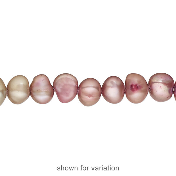 Pearl mix 1pkg5 freshwater, 4x3mm-30x21mm mixed shape, 15 inch cultured mixed colors image number 1