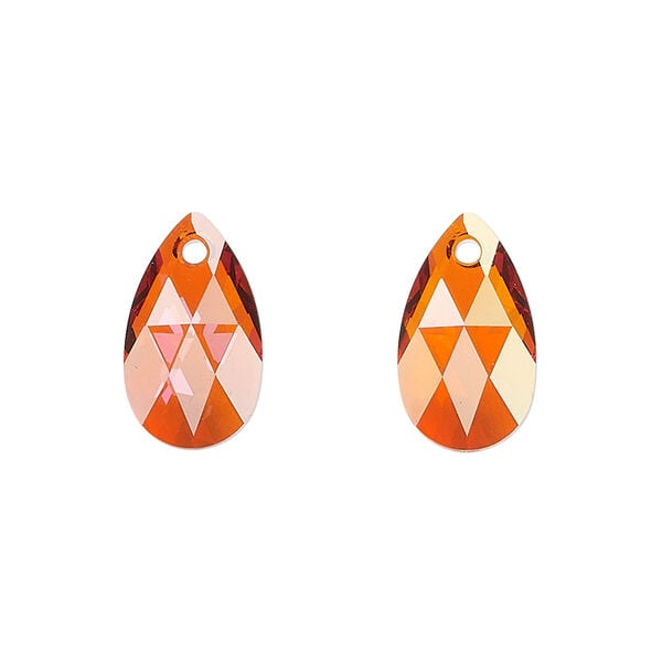 Drop 1pkg144 Persian red TCF&trade;, Swarovski&reg;, 16x9mm pendant pear 6106 image number 0
