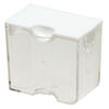 Organizer, Medium Containers™, Bead Storage Solutions™, plastic, clear and opaque off-white, 2 x 1-3/4 x 1-1/8 inches. Sold per 5-piece set. image number 1