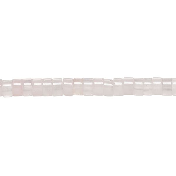 Rose quartz 1pkg1, hand-cut heishi bead 15.5-16 inch 4x2mm image number 0