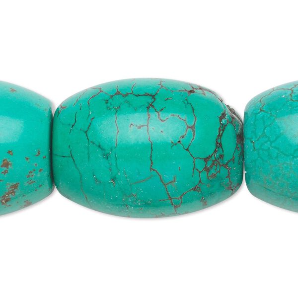 Magnesite 1pkg1, barrel bead 17 inch 38x30mm-40x31mm image number 0