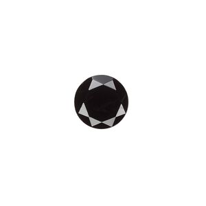 Black onyx 1pkg1, calibrated faceted round cab 10mm