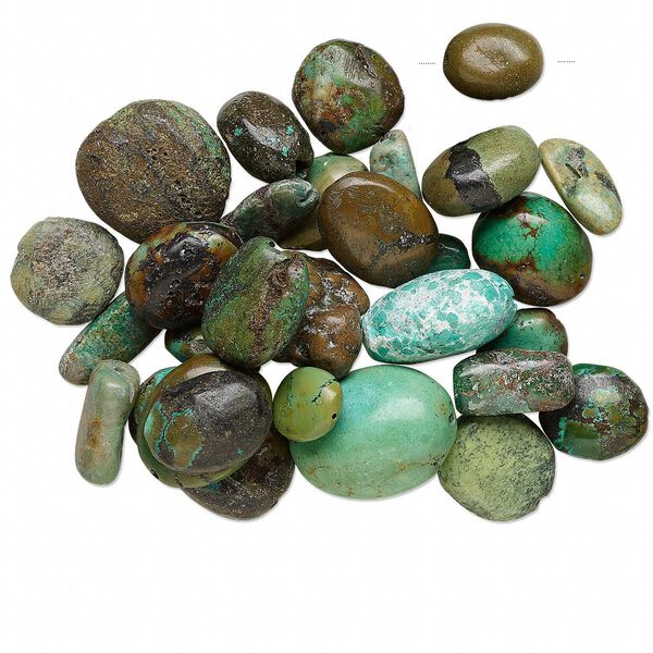 Turquoise 1pkg1, nugget bead D grade, 1/4 lb mix 10x5mm-35x25mm image number 0