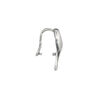 Bail, JBB Findings, ice-pick, antiqued sterling silver, 18x11mm awareness ribbon, 9mm grip length. Sold individually. image number 1