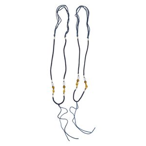 Imitation silk / jadeite 1pkg2, macramé necklace cord adjustable 20 inch / 5.5 inch dangle 2-3.5mm