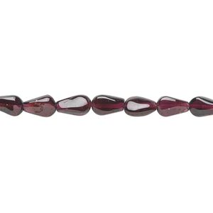 Garnet 1pkg1, hand-cut teardrop bead 15.5-16 inch 6x4mm-9x5mm