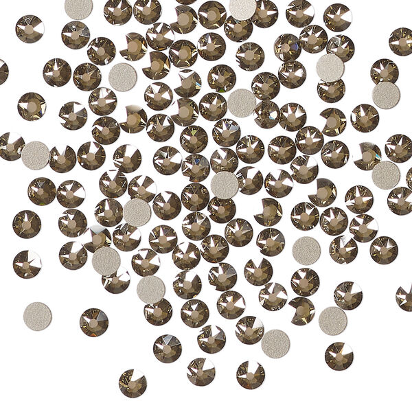 Flat back 1pkg144 crystal bronze foil back, Crystal Passions&reg; 3-3.2mm rose round SS12 2088 image number 0