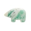 Ching hai "jade" 1pkg1, top-drilled and half-drilled Zuni-style bear focal natural, 28x20mm-33x25mm image number 0