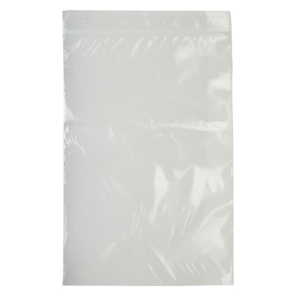 Bag, Tite-Lip™, plastic, clear, 6x9-inch top zip. Sold per pkg of 1,000. image number 1