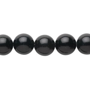 Black obsidian 1pkg1, round bead natural 15.5-16 inch 10mm