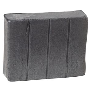 Polymer clay, Sculpey® PREMO, graphite pearl. Sold per 2-ounce bar.