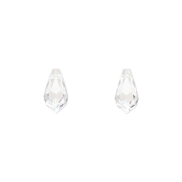 Briolette 12pk crystal, Preciosa Czech crystal 11x5.5mm pendant drop image number 0