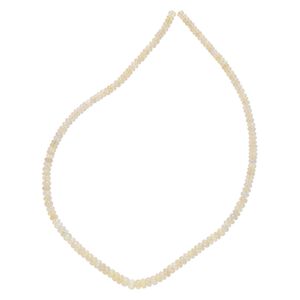 Ethiopian opal 1pkg1, hand-cut rondelle bead natural 15.5-16 inch graduated 3x2mm-6x4mm