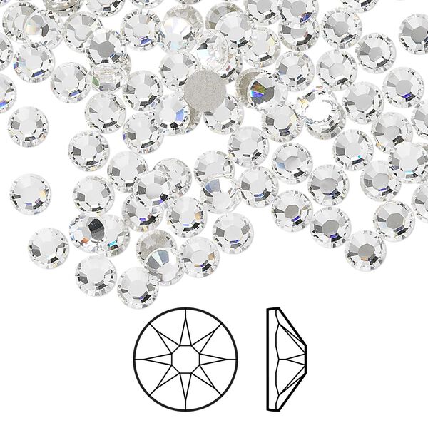Flat back 1440pk crystal foil back, Crystal Passions® 3.8-4mm rose round SS16 2088 image number 0