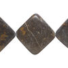 Black & white marble 1pkg1, flat diamond bead natural, 15 inch 24-26mm image number 0